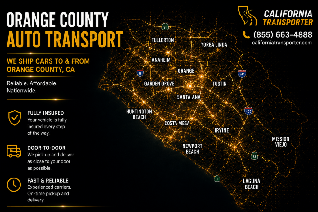 car shipping orange county california